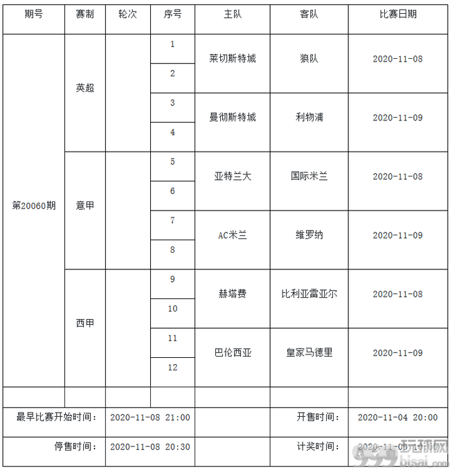 11月3日-9日中国足彩赛程公布：停售5期 无法甲竞猜