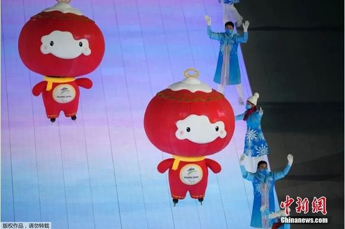 冬残奥会开幕式现场。
