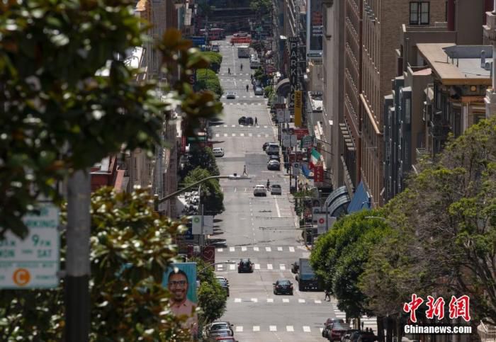 资料图：美国旧金山街头。中新社记者 刘关关 摄