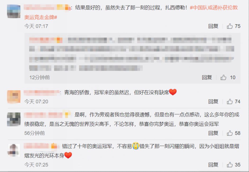图片来源：微博评论截图。

