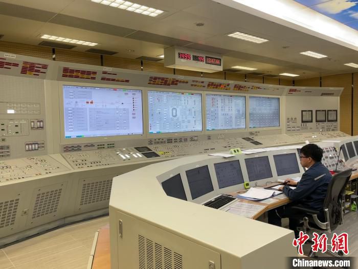 辽宁红沿河核电站6号机组首次并网发电。　辽宁红沿河核电站供图