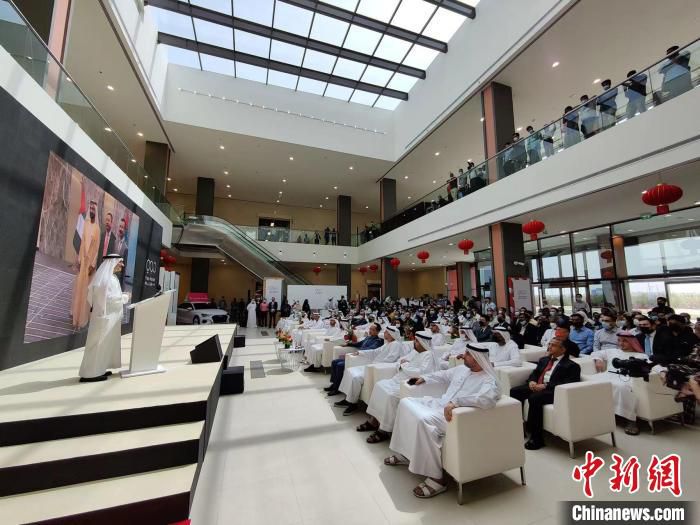 迪拜义乌中国小商品城开业仪式现场。　义乌小商品城 供图