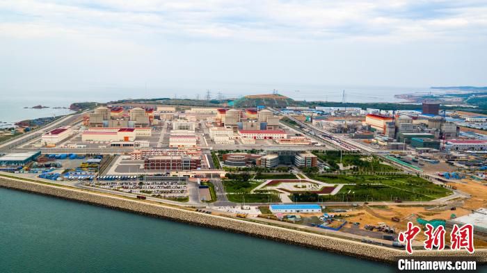 图为辽宁红沿河核电站。　辽宁红沿河核电站供图