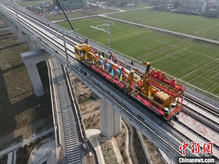 湖杭铁路施工现场 余剑波 　摄