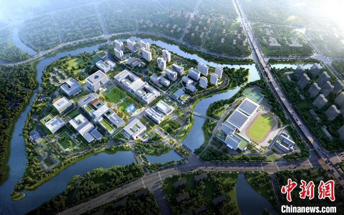 图为项目效果图。　中建三局供图