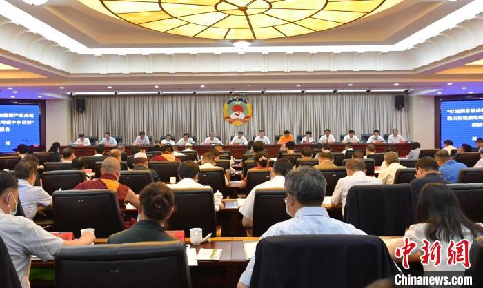 图为青海省政协“打造国家清洁能源产业高地助力实现碳达峰碳中和目标”专题议政性常委会议现场。　马文涛 摄