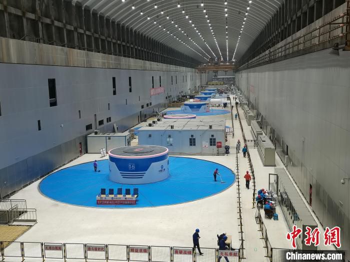 白鹤滩水电站16号百万千瓦机组投产发电。　葛洲坝机电公司供图