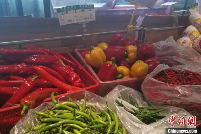 北京西城区某菜市场内蔬菜价格。 中新网记者 谢艺观 摄