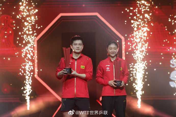 图片来源：世界乒乓球职业大联盟官方微博。
