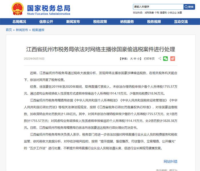 图片来源：国家税务总局网站。