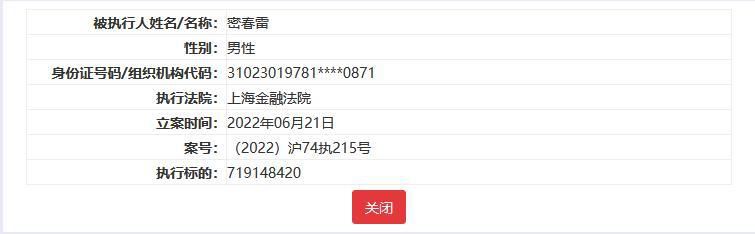 图自中国执行信息公开网