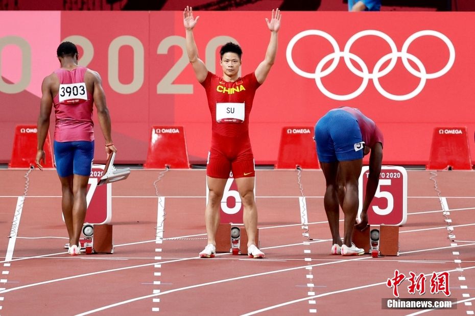 资料图：苏炳添在东京奥运会中。中新社记者 富田 摄
