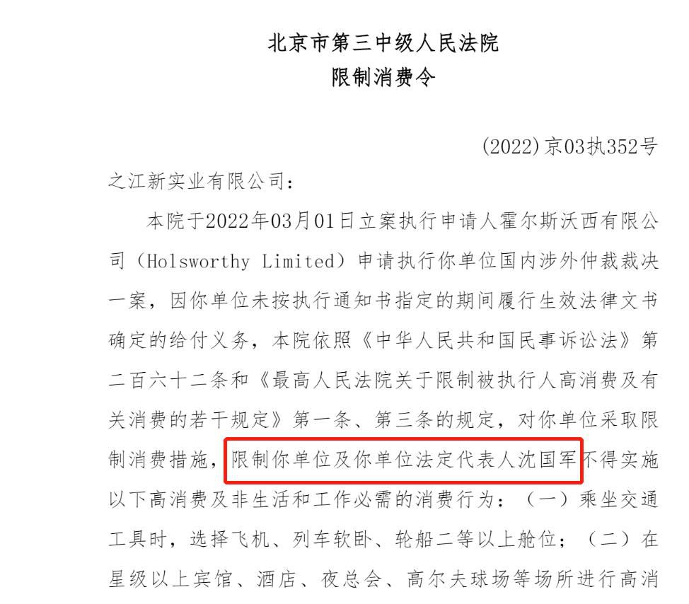 中国执行信息公开网截图。