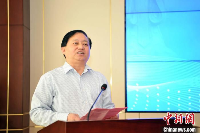 农行山东省分行行长益虎讲话。　宋道波 摄