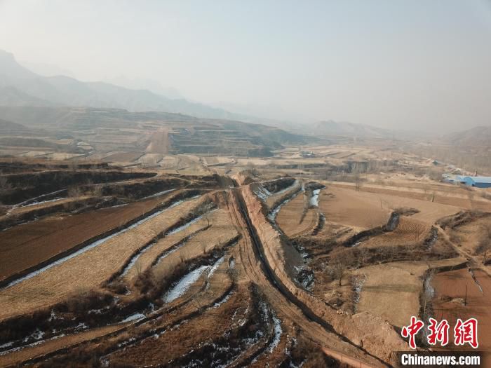 图为神安管道一期山西段已建成部分。　中国海油 供图