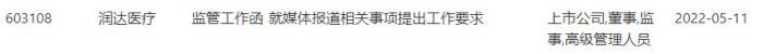 上交所11日监管函。