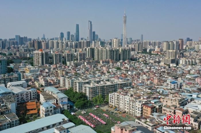 资料图：广州市海珠区(无人机照片)。 中新社记者 陈骥旻 摄