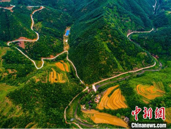 航拍河南农村公路。(资料图) 河南省交通运输厅供图