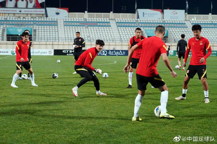 图片来源：中国足球队官方微博。