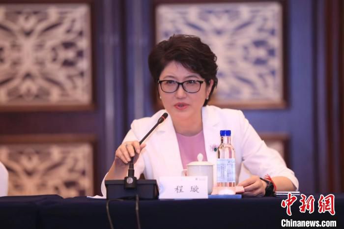 福建省女企业家协会会长、三盛集团执行董事程璇 孟吴强 摄