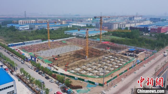 航拍肥西县紫蓬智能制造产业园。　肥西县委宣传部供图
