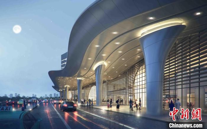 北海站站改项目效果图。 宁铁建筑供图 北海站站改项目效果图。 宁铁建筑供图