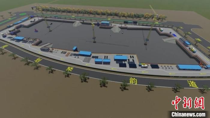 天津06地块项目场布模型 中建科工供图