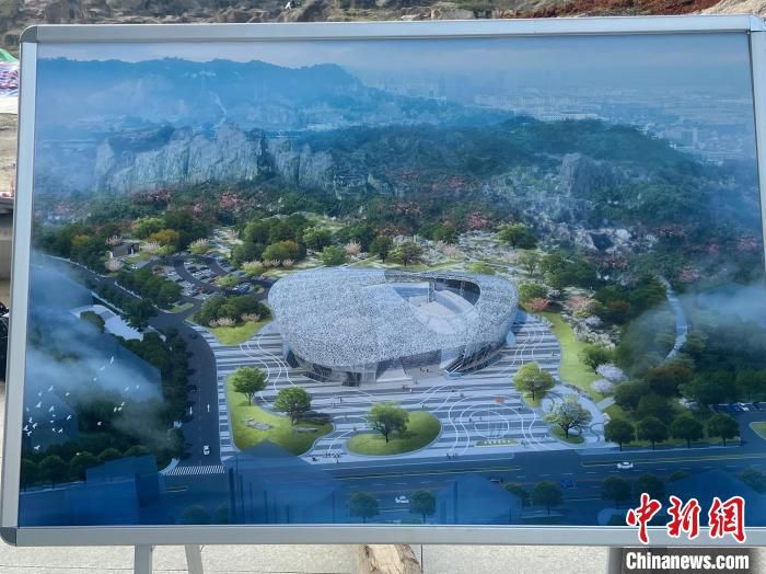 绍兴羊山攀岩中心的效果图 项菁 摄