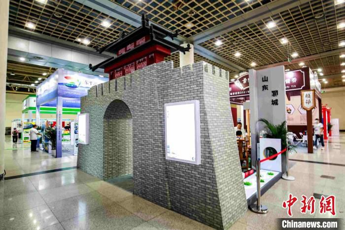 文旅企业参展第二届山东国际精品旅游产业博览会。　孙婷婷 摄