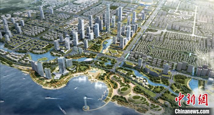 常州“两湖”核心区城市设计图。　常州自然资源和规划局供图