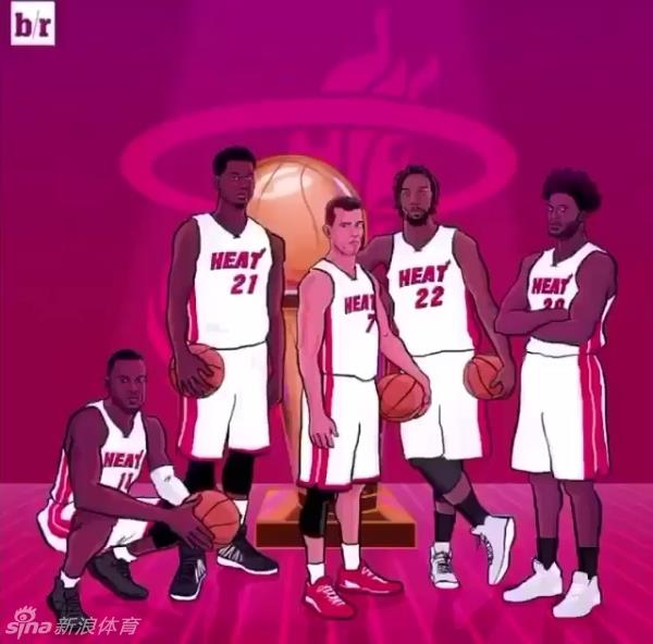 博彩资讯：NBA新赛季各队漫画首发阵容 30支球队英雄齐聚