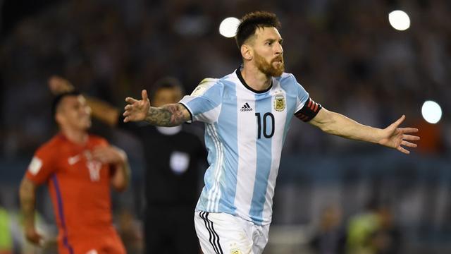 玩球赛报：世预赛-阿根廷1-0智利 梅西点杀桑切斯中柱
