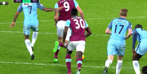 玩球赛报：英超-热苏斯传射 曼城客场4-0西汉姆