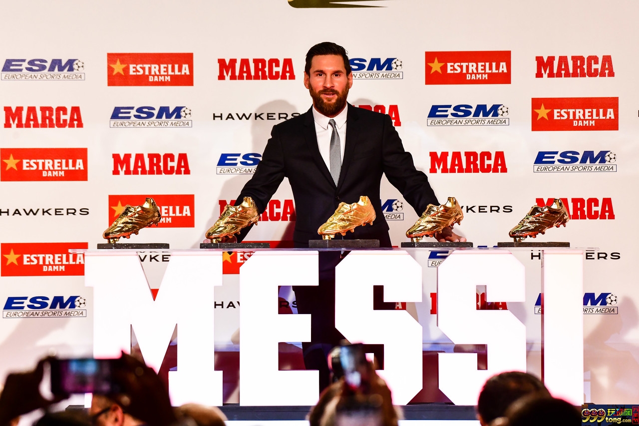 梅西将在10月16日领取个人第6座欧洲金靴，获奖数历史第一