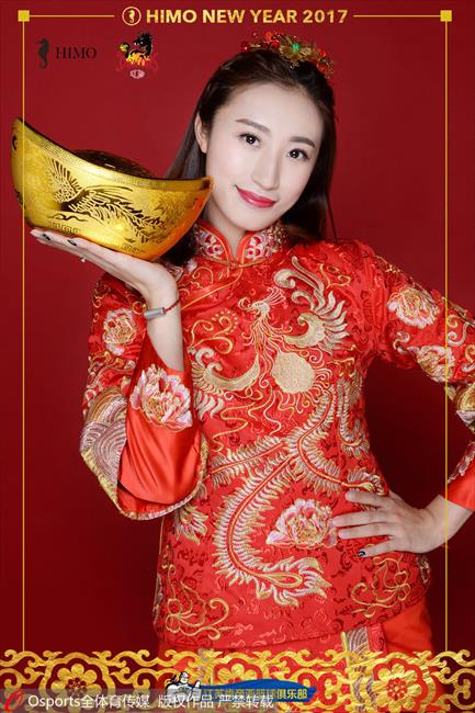 玩球画报：江苏男篮啦啦宝贝新春拜年写真 俏皮可爱盛装迎新年