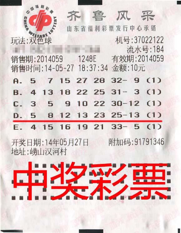 国内彩市：老汉机选夺得双色球500万大奖 给儿买房盼得孙