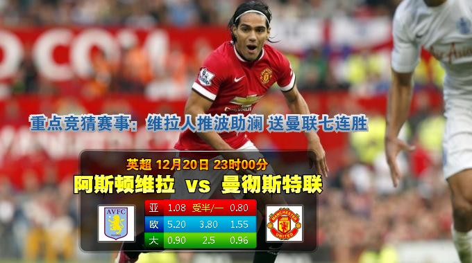 2014年12月20日 英超 维拉vs曼联直播