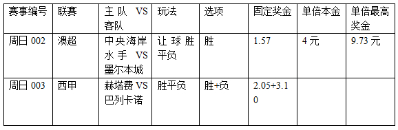 过关2串1:水手主场破城 赫塔费分胜负