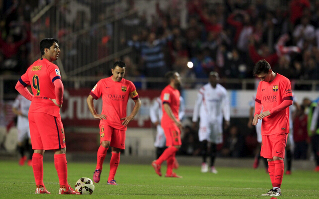 玩球赛报：巴萨2-2塞维利亚，领先两球被追平
