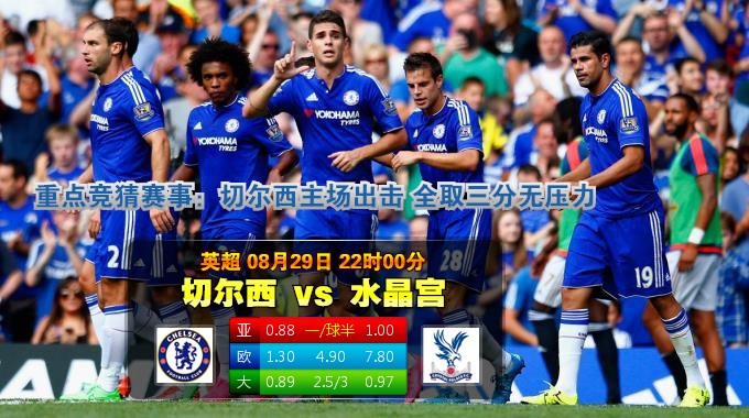 玩球网心水：英超　8月29日 22:00　切尔西 VS 水晶宫