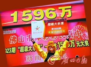 中彩新闻：1596万得主化身