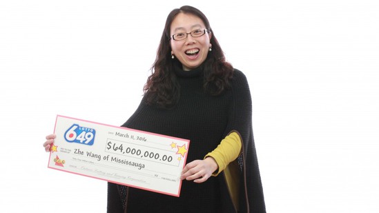 海外博彩：加拿大华裔女子买彩票独中3.1亿元大奖创纪录
