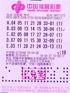 彩市新闻：安徽双色球彩票铁杆粉丝 10元机选票喜中头奖