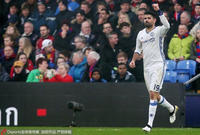 玩球赛报：英超-切尔西1-0豪取11连胜 科斯塔头球破门