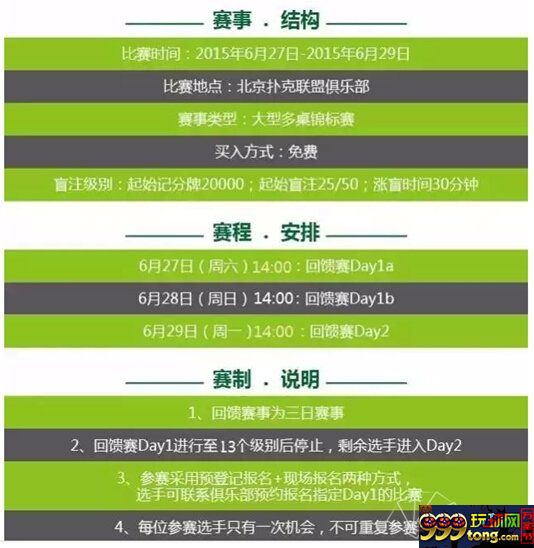 扑克新闻：北京扑克联盟6月27-29日举办纪念四周年回馈赛