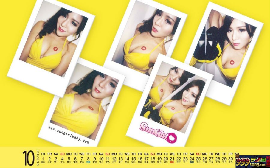 博彩动态：【申博138】SunGirlBaby月历，10月与“胸器”美女近距离接触！ 