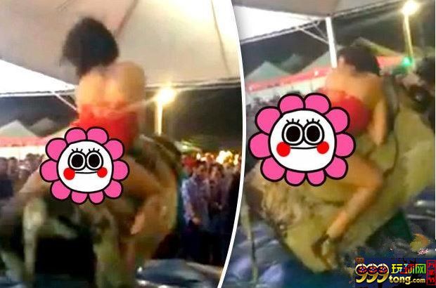 丰臀美女骑机械牛！网友以为在看“3D肉蒲团”！