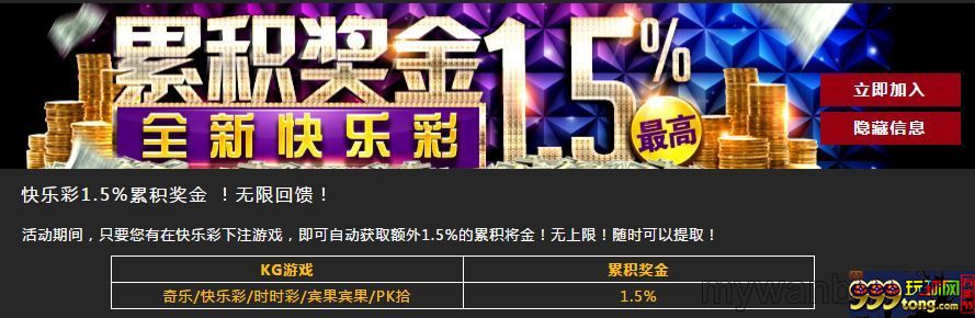 八大胜-全城最高快乐彩1.5%累积奖金 ！无上限！