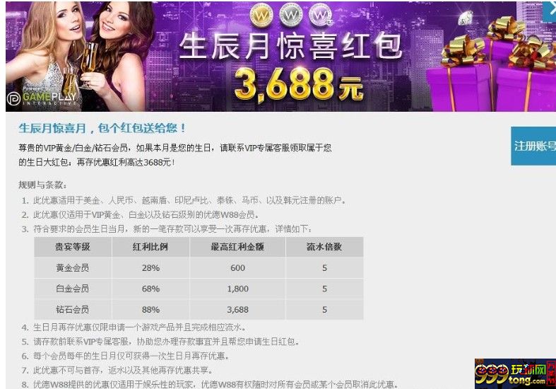 优德88VIP 生辰月惊喜月，包个红包送给您！